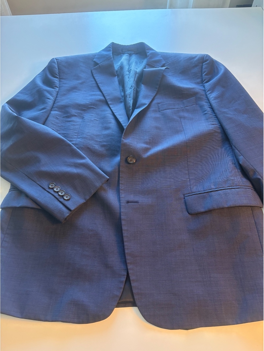 Lauren Ralph Lauren Men's Blue Wool Suit Jacket Size 44R